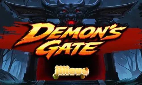Isang mahiwagang portal sa loob ng Demon's Gate slot game na may madilim na tema